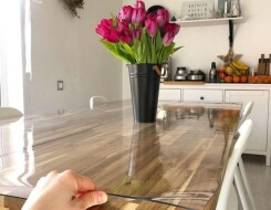 О силиконовых прозрачных скатертях для кухонного стола