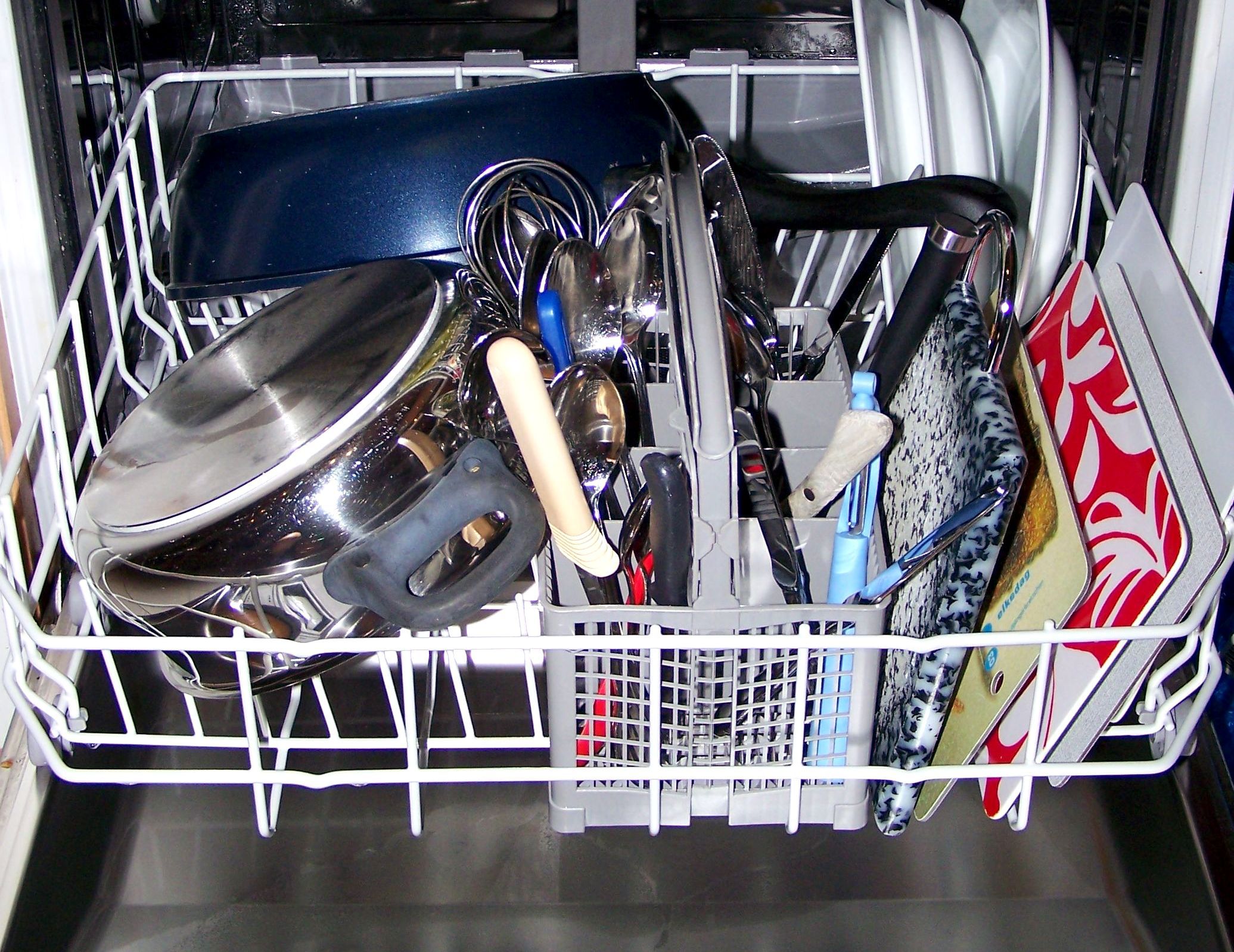 Посудомоечная машина с посудой